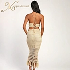 creamy-white crochet clothing set